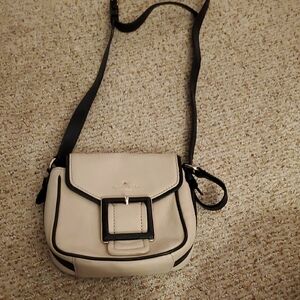Kate Spade Cream and Black Crossbody Bag